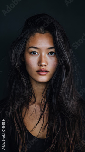 Portrait of a young Asian woman