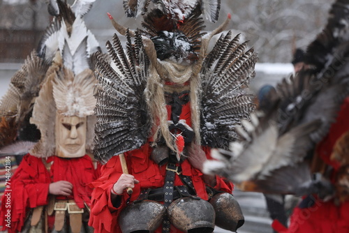 Schilderij op canvas Festival of the Masquerade Games Surova in Breznik, Bulgaria