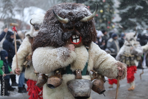Bild auf Leinwand Festival of the Masquerade Games Surova in Breznik, Bulgaria
