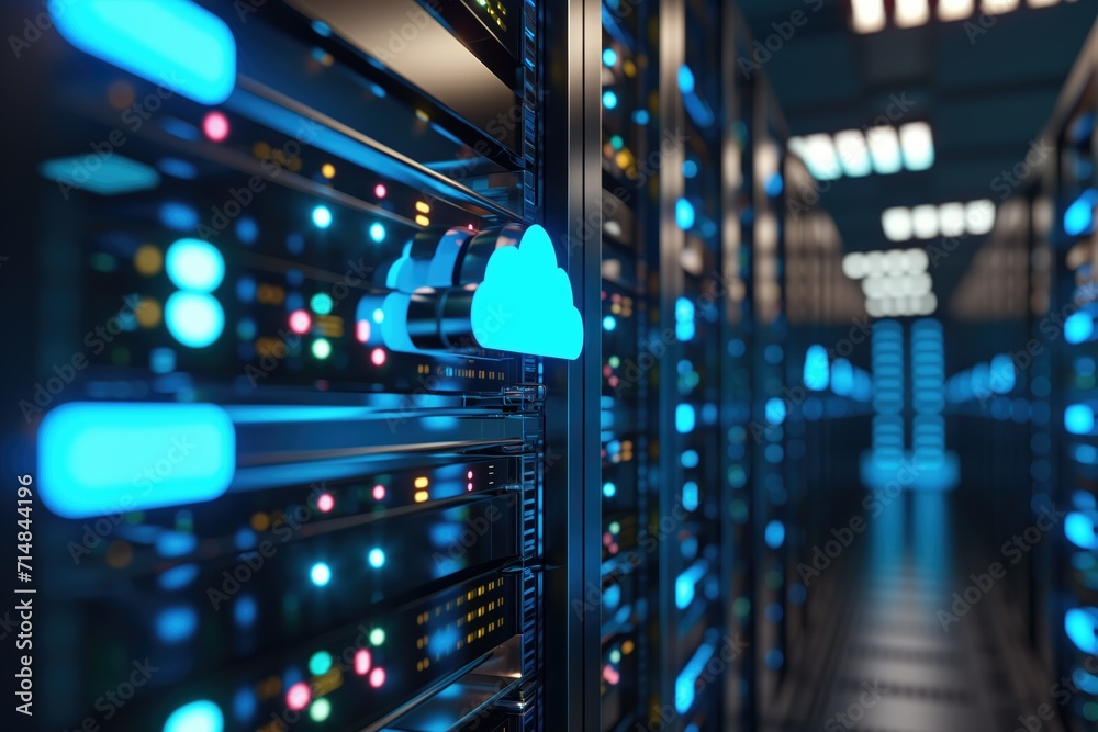 Cloud computing data center, vital for modern digital infrastructure. Cloud computing data center, vital for modern digital infrastructure.