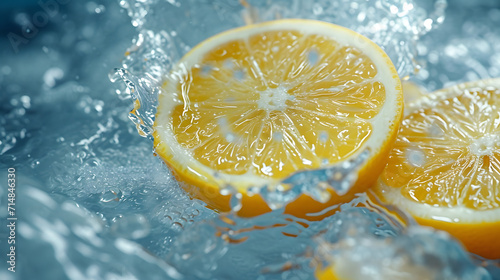 Lemon Slice in Water : Zesty Elixir