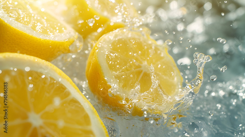 Lemon Slice in Water : Zesty Elixir