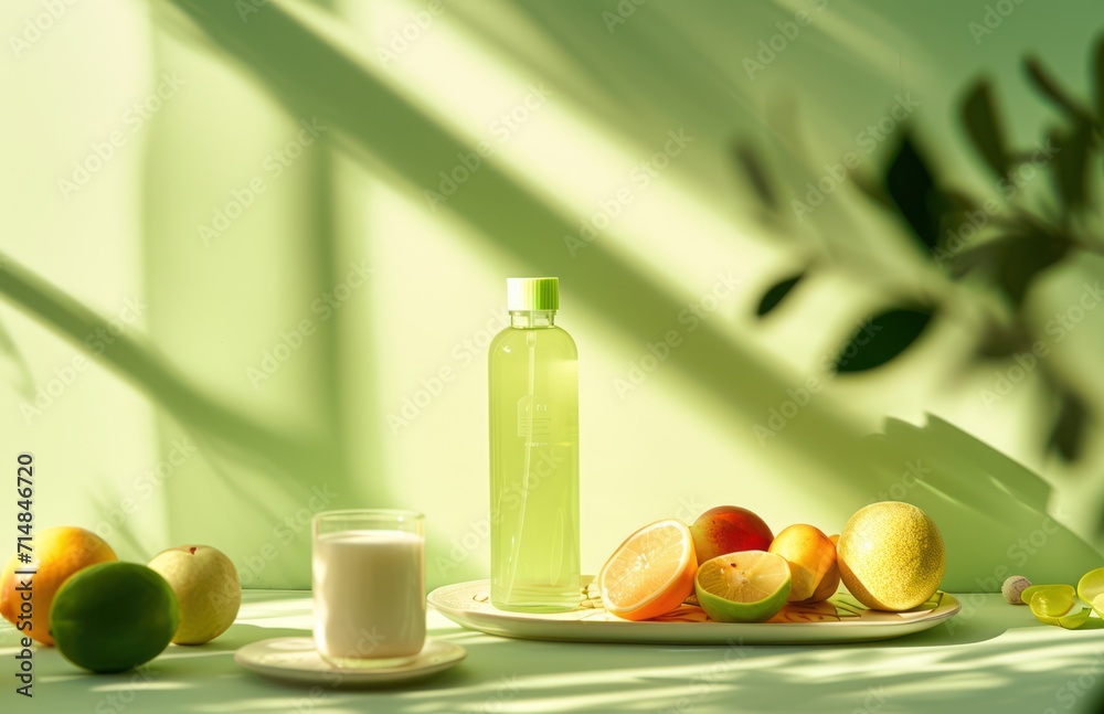 Spa bottle health background Spa bottle health background
