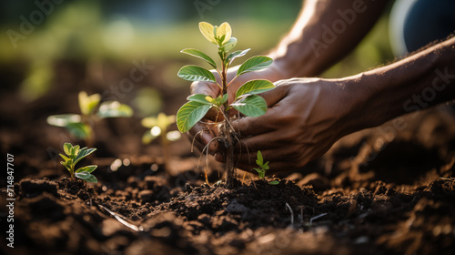 planting a plant