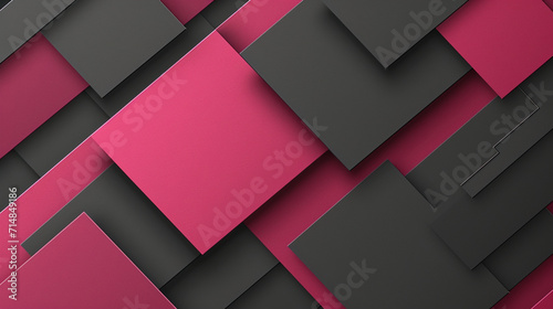 Magenta and Charcoal abstract background vector presentation design. PowerPoint and Business background.
