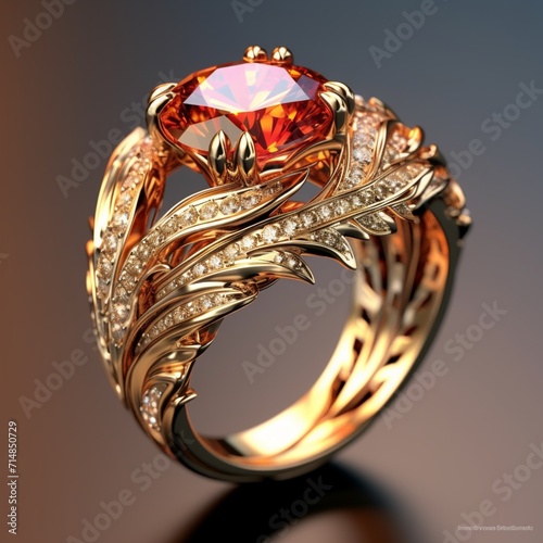 Jewelry Clearance Gemstone ring AI Generative Art