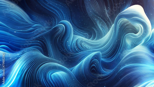 blue waves background photo
