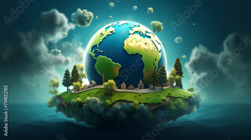 World environment day concept ecology protection environment, environmental protection background © jiejie