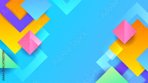 Colorful colourful vector gradient abstract background with geometric shapes elements. Abstract gradient shapes background for presentation, business report, card, banner, poster