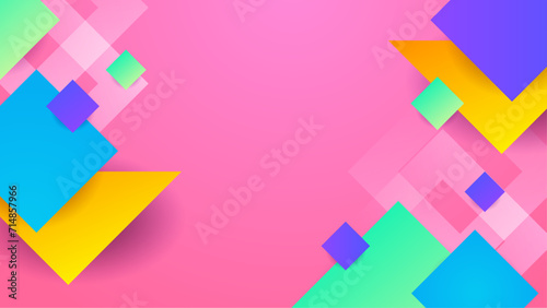 Colorful colourful vector modern gradient geometric abstract background with shapes. Abstract gradient shapes background for presentation, business report, card, banner, poster
