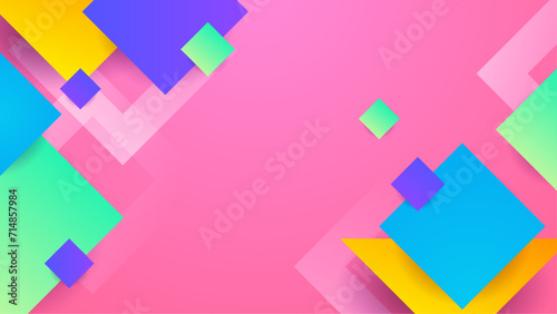Colorful colourful vector minimalist simple abstract geometric gradient background. Abstract gradient shapes background for presentation, business report, card, banner, poster