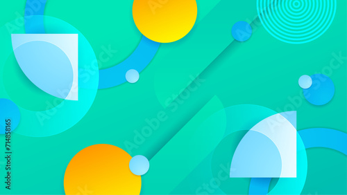 Colorful colourful vector abstract geometric gradient shapes background. Abstract gradient shapes background for presentation, business report, card, banner, poster