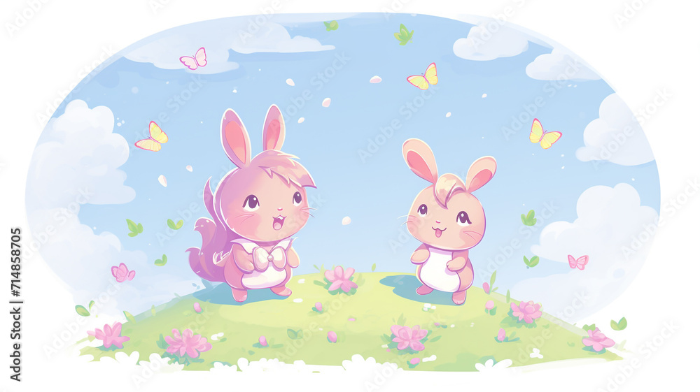 cute bunny illustration cute bunny illustration