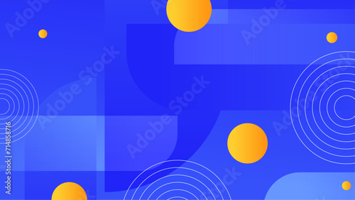 Blue white and orange abstract geometric gradient background with shapes. Abstract gradient shapes background for presentation, business report, card, banner, poster