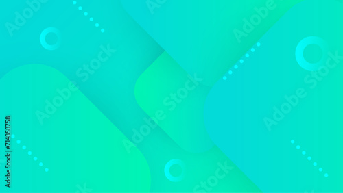 Blue and green background abstract art vector with geometric gradient shapes. Abstract gradient shapes background for presentation, business report, card, banner, poster