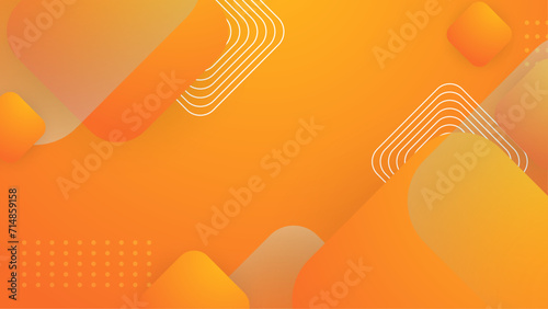 Orange and white vector abstract geometrical gradient shape modern background. Abstract gradient shapes background for presentation, business report, card, banner, poster