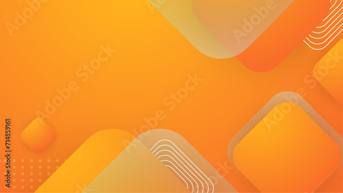 Orange and white vector gradient geometric abstract background design. Abstract gradient shapes background for presentation, business report, card, banner, poster
