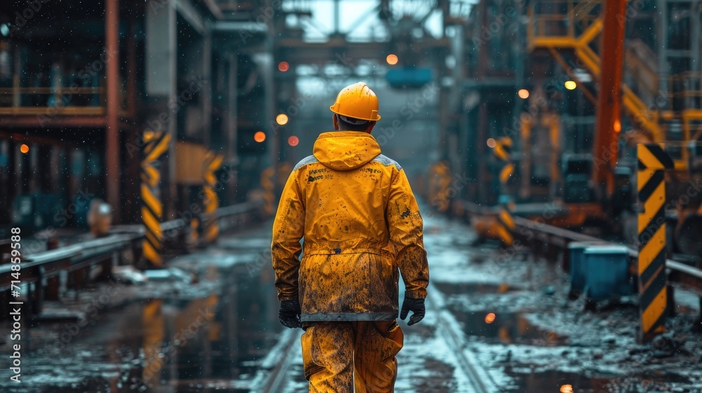 For A Demolition Expert Setting Explosives in a Controlled Demolition Site, Surrounded by Warning Signs For A Demolition Expert Setting Explosives in a Controlled Demolition Site, Surrounded by Warning Signs