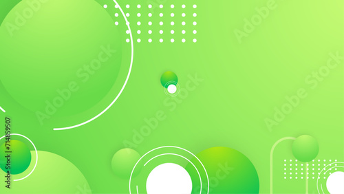 Green and white vector gradient abstract background with geometric shapes elements. Abstract gradient shapes background for presentation, business report, card, banner, poster