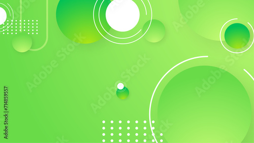 Green and white abstract geometric gradient background with shapes. Abstract gradient shapes background for presentation, business report, card, banner, poster