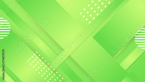 Green and white vector gradient abstract background with geometric shapes elements. Abstract gradient shapes background for presentation, business report, card, banner, poster
