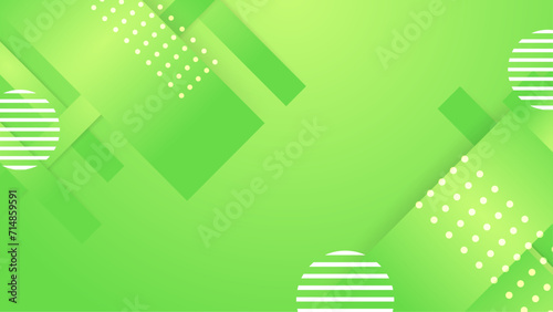 Green and white vector modern gradient geometric abstract background with shapes. Abstract gradient shapes background for presentation, business report, card, banner, poster