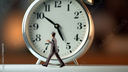 Represents the time-crunched lives of modern people. People living a busy life. 