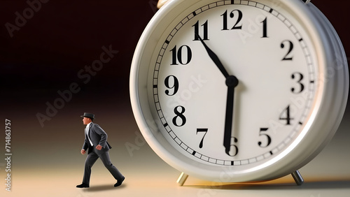 Represents the time-crunched lives of modern people. People living a busy life. 