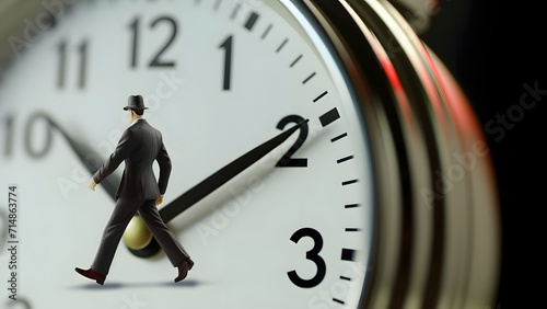 Represents the time-crunched lives of modern people. People living a busy life. 