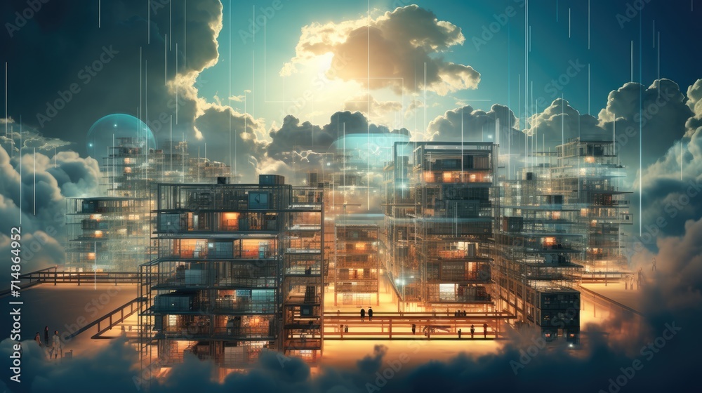 AI Cloud computing service infrastructure, providing on IT system infrastructure for modern technology and business concept AI Cloud computing service infrastructure, providing on IT system infrastructure for modern technology and business concept