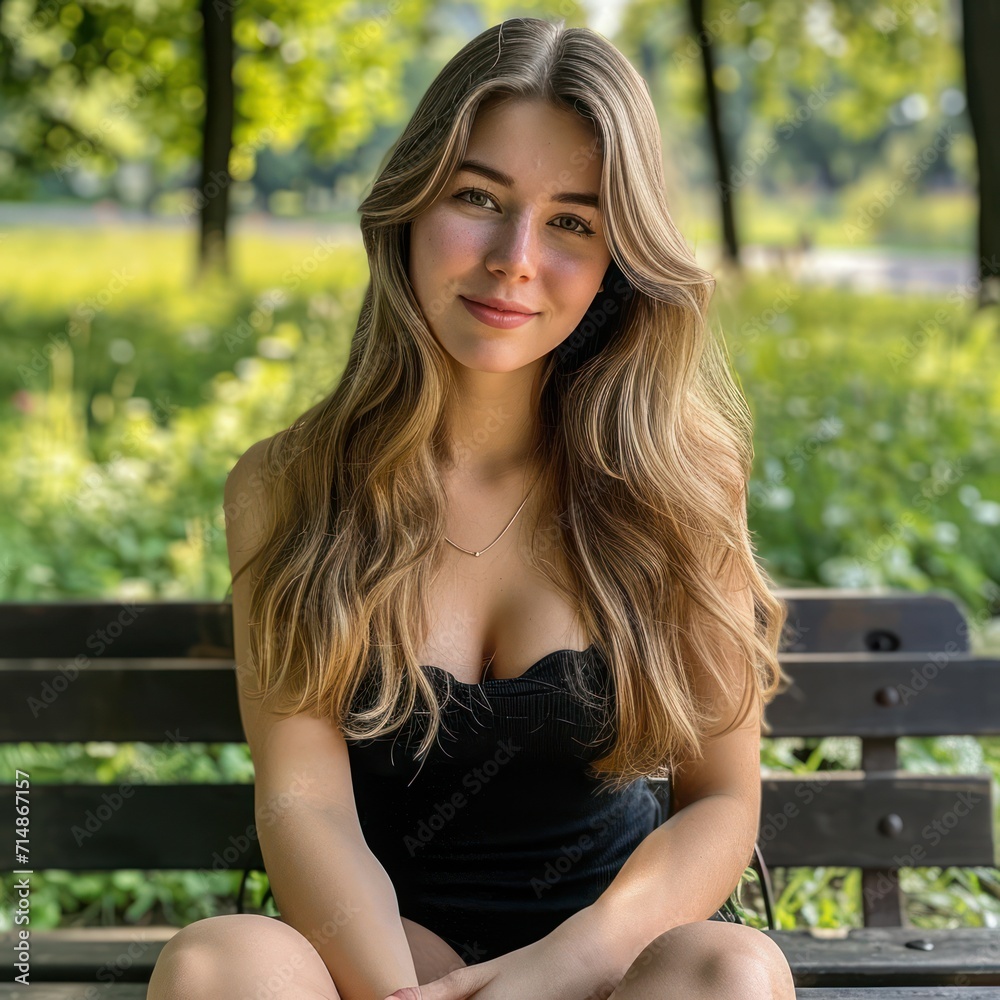 young blonde business woman