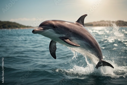 dolphin in the water © Suraj