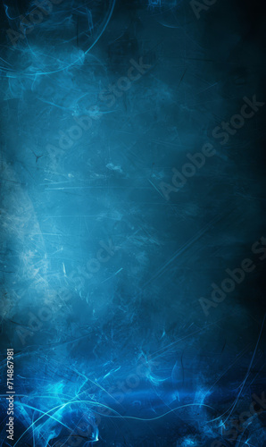 Soft ethereal blue smoke patterns swirling on a dark background. © Jan