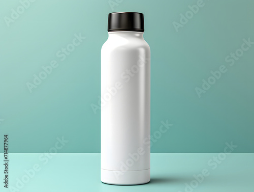 3D blank water bottle mockup