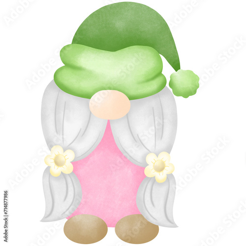 Gnome with flower