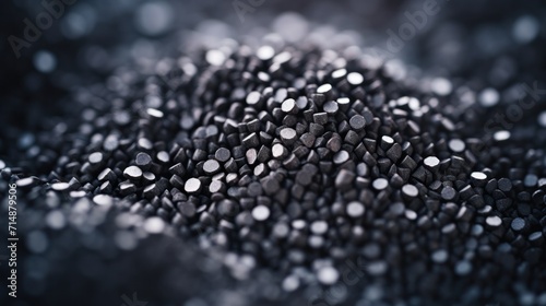 Abstract Macro Shot of Selectively Focused Activated Carbon Granules for Background Use