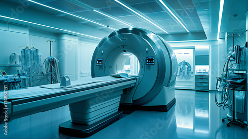 Medical imaging room with advanced technology for precise diagnostics and patient care