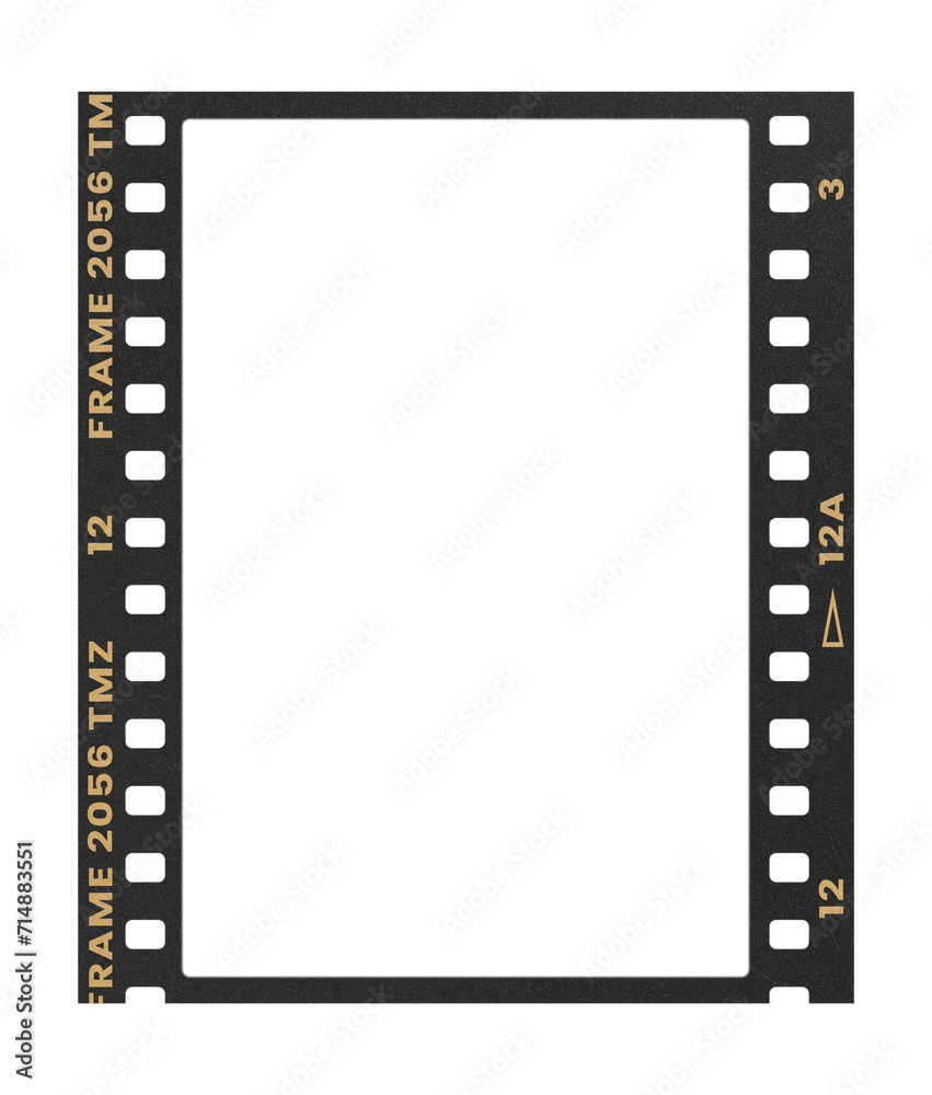 Camera transparent film strip mockup, isolated on white background template frame, real high-res 35mm photo scan analogue sheet negative Camera transparent film strip mockup, isolated on white background template frame, real high-res 35mm photo scan analogue sheet negative