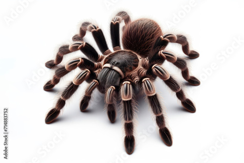 Tarantula Spider isolated on solid white background. ai generative