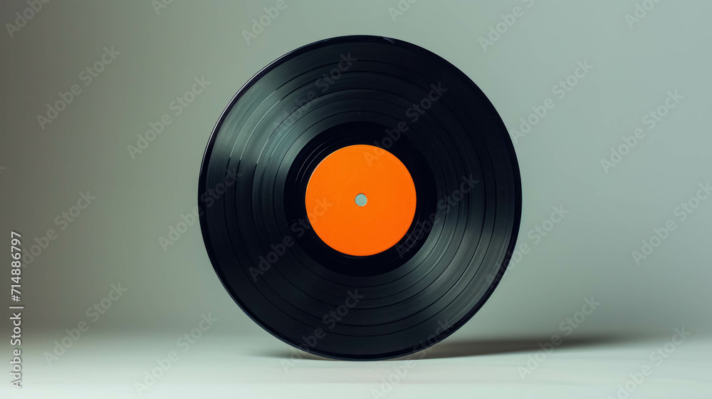 Retro Vinyl Record Isolated On White Background. Classic Record with a Hint of Modernity. Grooves of Nostalgia Retro Vinyl Record Isolated On White Background. Classic Record with a Hint of Modernity. Grooves of Nostalgia