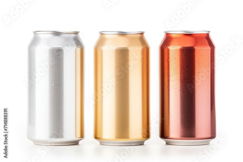Colorful can isolated background