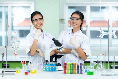 2 female scientist presenters are doctors. Raise your hand to press \