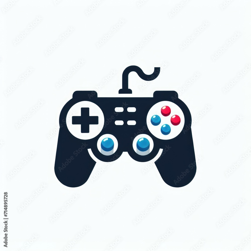 Classic video game controller icon. Classic video game controller icon.