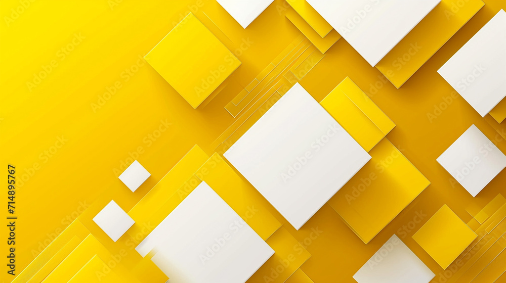 Fototapeta premium Yellow and White abstract background vector presentation design. PowerPoint and business background.