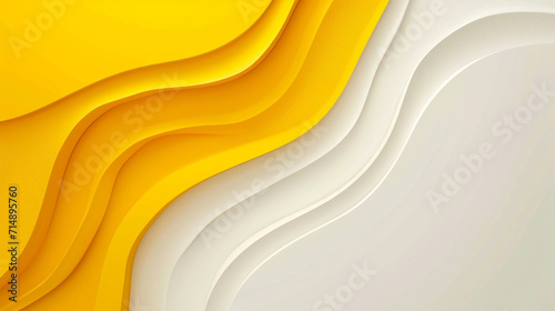 Yellow and White banner background. PowerPoint and Business background.