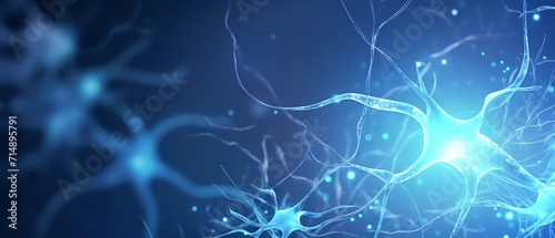An asset background of neuron cell in the body of human