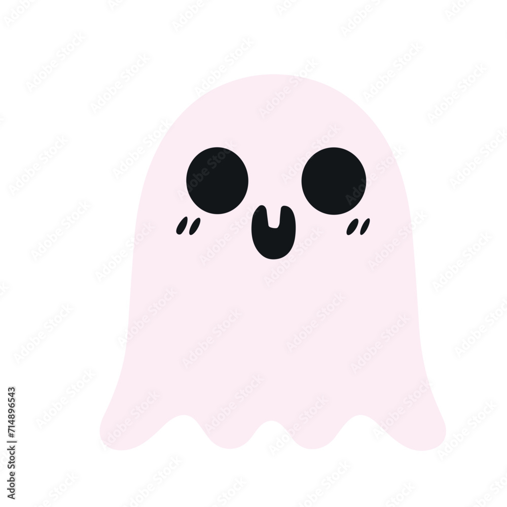  cute funny happy ghosts vector