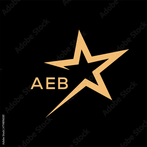 AEB Letter logo design template vector. AEB Business abstract connection vector logo. AEB icon circle logotype.
 photo