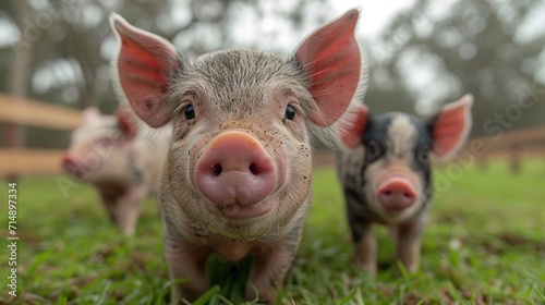 Healthy Pigs Thriving in a Sustainable Pigsty: Emphasizing Eco-Friendly and Humane Farming Practices