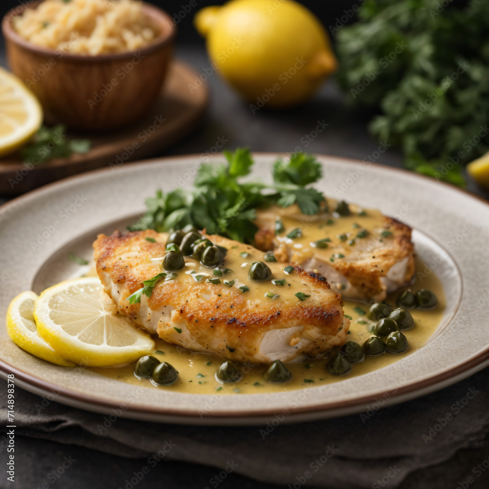 Chicken Piccata with Zesty Lemon Caper Sauce Chicken Piccata with Zesty Lemon Caper Sauce